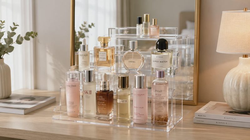 Acrylic Display Risers: A Practical Vanity Organizer for Everyday Perfume Collections