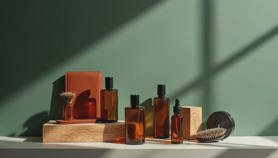 Illustration for leathery perfumes for men