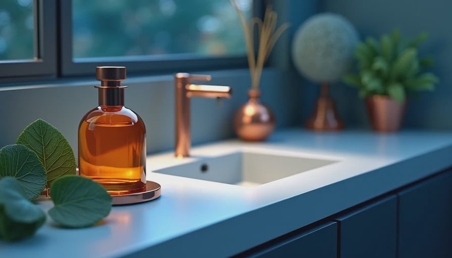Visual context for patchouli oil cologne